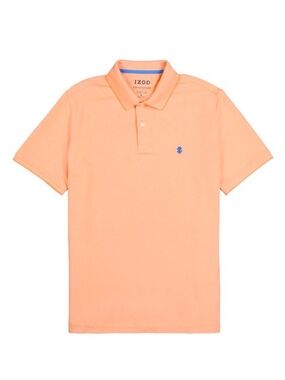 IZOD Cantaloupe Coral Stretch Advantage SportFlex Performance Polo Shirt Size XL